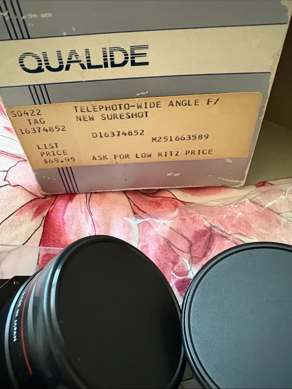 Qualide Auxiliary Telephoto and Wide Angle Lens Set with Case Made in Japan